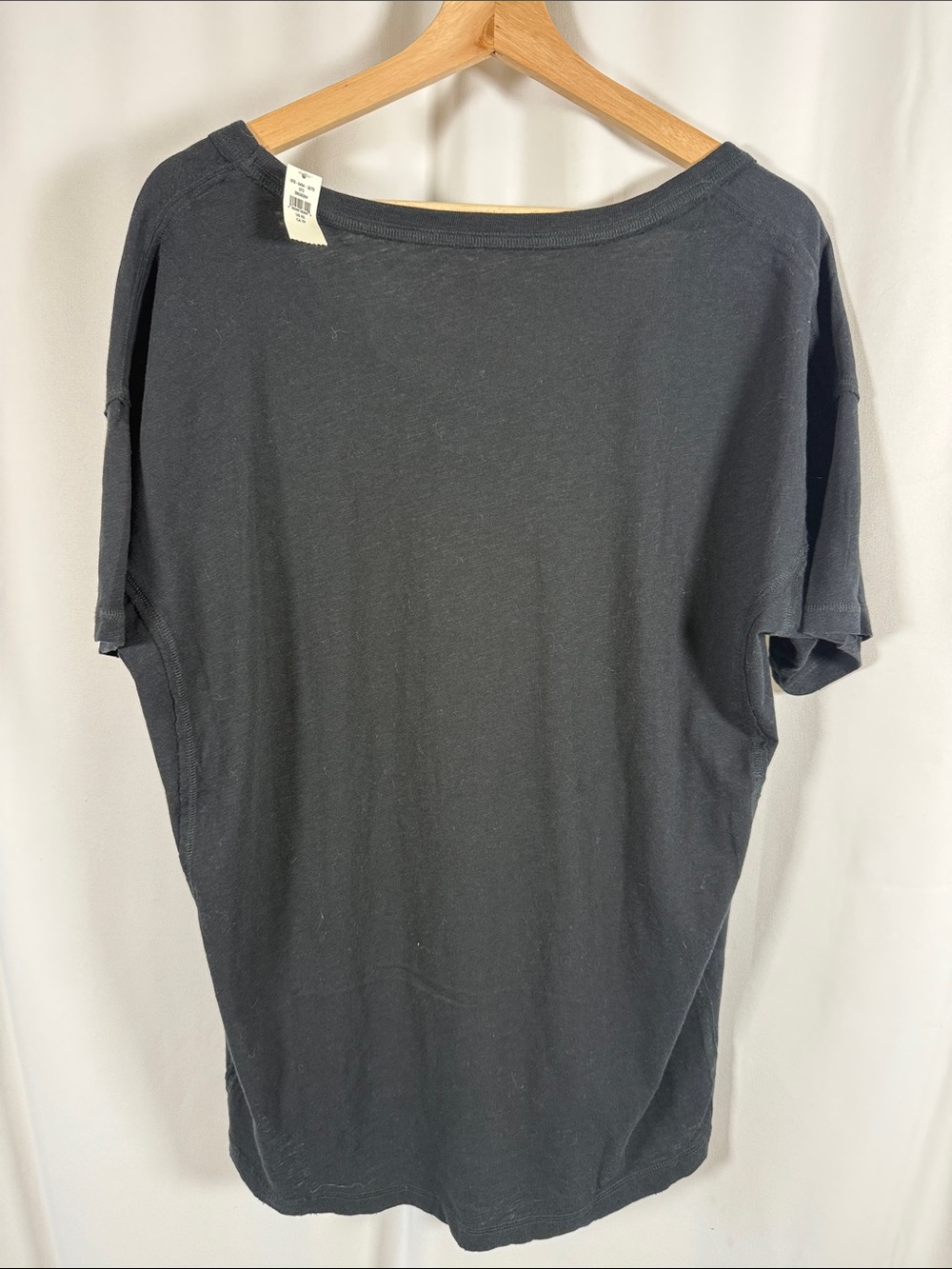 aerie Black Scoop Neck Pocket Tee - Short Sleeve - Picture 2 of 3